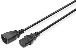 Кабель питания C13 - С14 3x0.75mm 1.2m black (AK-440201-012-S) Digitus - фото Кабель питания C13 - С14 3x0.75mm 1.2m black (AK-440201-012-S) Digitus