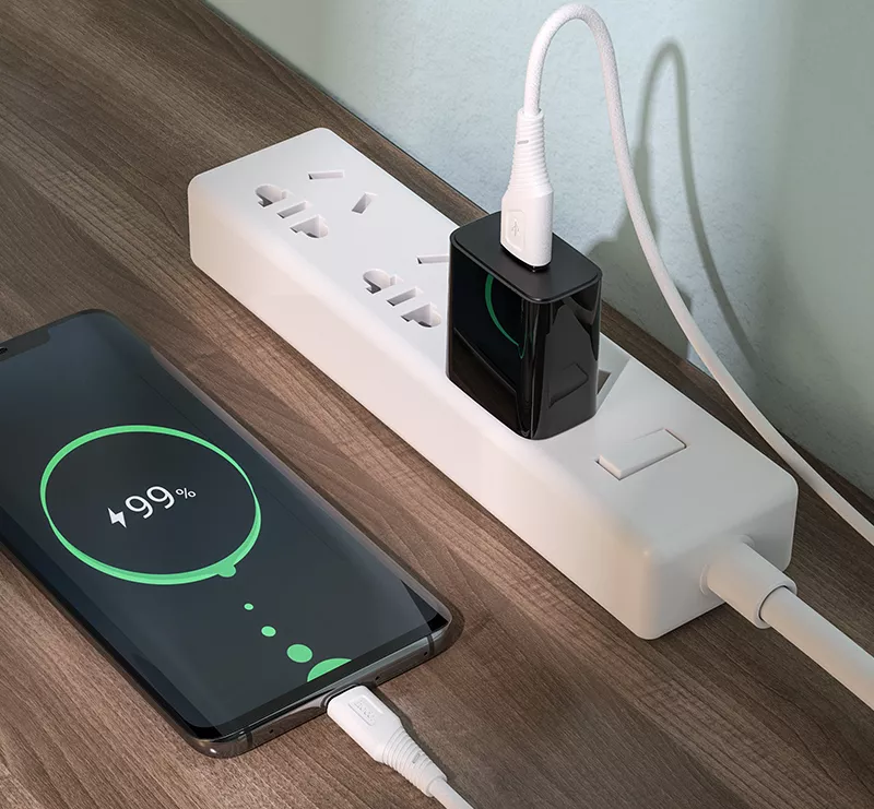 Кабель Hoco X58 Airy USB-A - Type-C 15w 3a 1м сable White - фото 4
