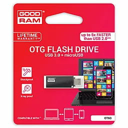 Флешка GooDRam Twin 32GB USB 3.0 Black (OTN3-0320K0R11) - мініатюра 3