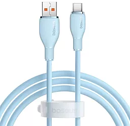 Кабель Baseus Pudding Series Fast Charging USB-A - Type-C 100w 6a 2м cable Blue (P10355703311-01)
