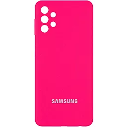 Чохол Epik Silicone Cover Full Camera (AA) для Samsung Galaxy A32 4G Рожевий / Barbie Pink