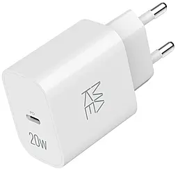 Сетевое зарядное устройство с быстрой зарядкой MAKE 20w PD USB-C port charger White (MCW-2011WH) - фото Сетевое зарядное устройство с быстрой зарядкой MAKE 20w PD USB-C port charger White (MCW-2011WH)