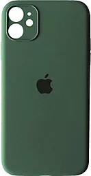 Чехол Silicone Case Full Camera для Apple iPhone 12  Pine Green