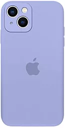 Чехол Silicone Case Full Camera для Apple iPhone 14 Lilac Cream