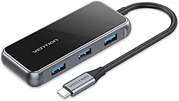Мультипортовый USB Type-C хаб Vention 6-in-1 black (TFFHB)