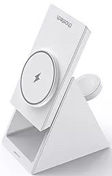 Беспроводная док-станция Choetech T600-F 3-in-1 15w wireless charger white - фото Беспроводная док-станция Choetech T600-F 3-in-1 15w wireless charger white