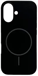 {"ru": "Чехол", "uk": "Чохол"} Silicone Case Full Fine Ring MagSafe для Apple iPhone 16  Black