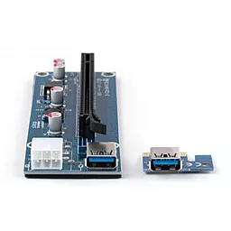 Райзер PCI-E x1 to 16x 60cm USB 3.0 Cable SATA to 6Pin Power v.006C Vinga (PCI-E) - миниатюра 4
