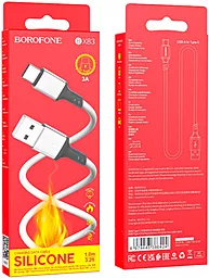 Кабель Borofone BX83 Famous USB-A - Type-C 15w 3a 1м cable White - миниатюра 4 Кабель Borofone BX83 Famous USB-A - Type-C 15w 3a 1м cable White - миниатюра 4