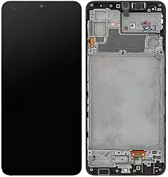 Дисплей Samsung Galaxy M32 M325 з тачскріном і рамкою, (OLED), Black