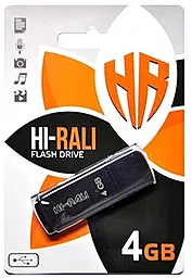 Флешка Hi-Rali Taga Series 4GB USB 2.0 (HI-4GBTAGBK) Black