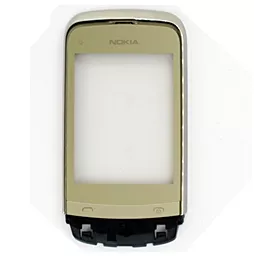 Сенсор (тачскрин) Nokia C2-02, C2-03, C2-06, C2-07, C2-08 with frame (original) Gold - фото Сенсор (тачскрин) Nokia C2-02, C2-03, C2-06, C2-07, C2-08 with frame (original) Gold