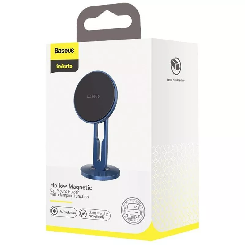 Тримач магнітний Baseus Hollow Magnetic Clamping Function Blue (SULK-03) - фото 6
