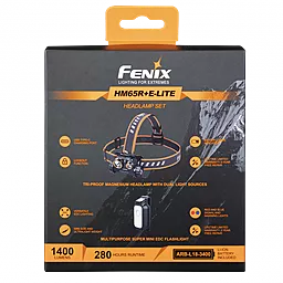 Комплект ліхтар налобний Fenix HM65R і ліхтар Fenix E-LITE - мініатюра 2