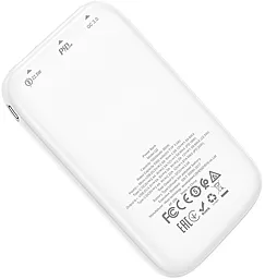 Повербанк Hoco Q2 10000mAh White - миниатюра 2 Повербанк Hoco Q2 10000mAh White - миниатюра 2