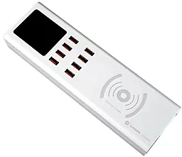 Зарядна станція Sunshine SS-309WD 40w QC3.0 8xUSB-A ports fast charger white