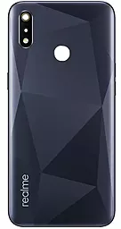 Задняя крышка корпуса Realme 3i со стеклом камеры Diamond Black - фото Задняя крышка корпуса Realme 3i со стеклом камеры Diamond Black