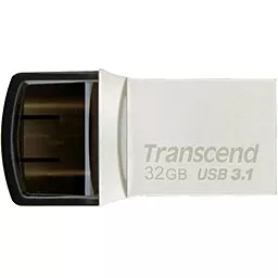 Флешка Transcend 32GB JetFlash 890S Silver USB 3.1 (TS32GJF890S) - фото Флешка Transcend 32GB JetFlash 890S Silver USB 3.1 (TS32GJF890S)