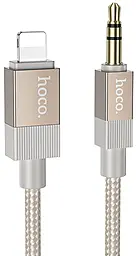 Аудио кабель Hoco UPA32A Clever AUX mini Jack 3.5 mm - Lightning M/M сable 1 м gold