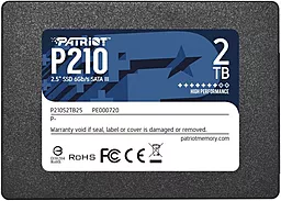 SSD Накопитель Patriot P210 2 TB (P210S2TB25) - фото SSD Накопитель Patriot P210 2 TB (P210S2TB25)