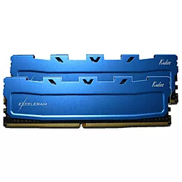 Оперативна пам'ять Exceleram DDR4 16GB (2x8GB) 2400 MHz Blue Kudos (EKBLUE4162416AD) - мініатюра 2
