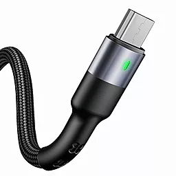 Кабель Usams U26 USB-A - micro USB 12w 2.4a 1м cable Black (US-SJ312) - фото Кабель Usams U26 USB-A - micro USB 12w 2.4a 1м cable Black (US-SJ312)