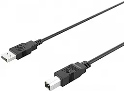 Кабель (шлейф) HP USB 2.0 AM/BM 1.5м чёрный (DHC-PT100-1.5M)
