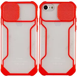 Чехол Epik Camshield matte Ease TPU со шторкой для Apple iPhone 6, iPhone 6s, iPhone 7, iPhone 8, iPhone SE (2020) (4.7") Красный