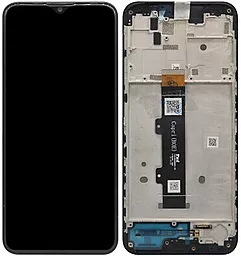 Дисплей Motorola Moto G20 (XT2128-1, XT2128-2) з тачскріном і рамкою, оригінал, Black
