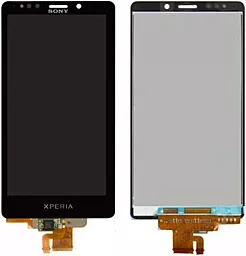 Дисплей Sony Xperia T (LT30p, LT30i) с тачскрином, Black