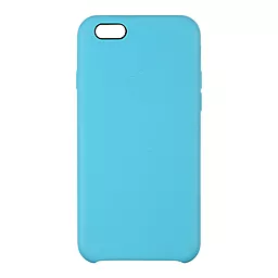 Чехол Apple Leather Case iPhone 6S Light Blue (OEM)