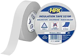 Изолента HPX IW1910 HPX5200 0.15мм х 19мм х 10м белая - фото Изолента HPX IW1910 HPX5200 0.15мм х 19мм х 10м белая