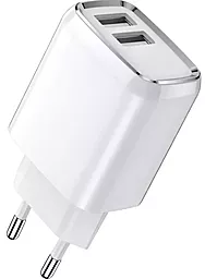 Сетевое зарядное устройство Jellico A51 2.4a 2xUSB-A ports charger white - фото Сетевое зарядное устройство Jellico A51 2.4a 2xUSB-A ports charger white