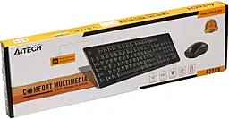 Комплект (клавиатура+мышка) A4Tech 4200N Black - миниатюра 7