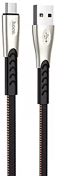 Кабель Hoco U48 Superior Speed USB-A - micro USB 12w 2.4a 1.2м cable Black - фото Кабель Hoco U48 Superior Speed USB-A - micro USB 12w 2.4a 1.2м cable Black