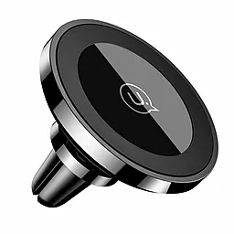 Держатель с беспроводной зарядкой, магнитный Usams US-CD44 Wireless Charger Magnetic Air Vent Mount Black - фото Держатель с беспроводной зарядкой, магнитный Usams US-CD44 Wireless Charger Magnetic Air Vent Mount Black