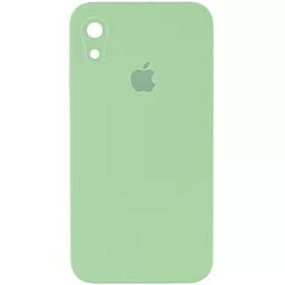 Чехол Silicone Case Full Camera Square для Apple iPhone XR  Mint