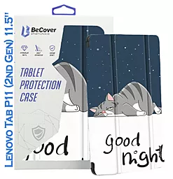 Чехол для планшета BeCover Smart Case для планшета Lenovo Tab P11 (2nd Gen) (TB-350FU/TB-350XU) 11.5" Good Night (708686) - фото Чехол для планшета BeCover Smart Case для планшета Lenovo Tab P11 (2nd Gen) (TB-350FU/TB-350XU) 11.5" Good Night (708686)