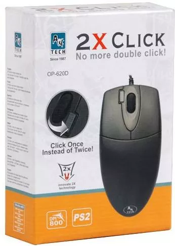 Комп'ютерна мишка A4Tech OP-620D-B USB Black - фото 2