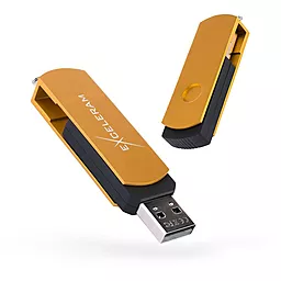 Флешка Exceleram 64GB P2 Series USB 2.0 (EXP2U2GOB64) Gold - мініатюра 6