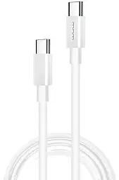 Кабель USB PD WUW X173 USB Type-C - Type-C 20w 3a 1м cable White - фото Кабель USB PD WUW X173 USB Type-C - Type-C 20w 3a 1м cable White