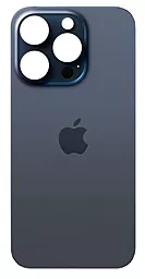 Задняя крышка корпуса Apple iPhone 15 Pro (big hole) Blue Titanium