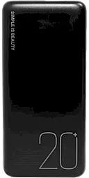 Повербанк XO PR183 Light Display 20000 mAh Black - фото Повербанк XO PR183 Light Display 20000 mAh Black