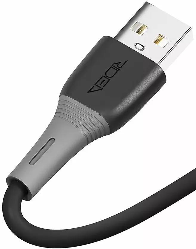 Кабель Ridea RC-M133 Spring USB-A - Lightning 12w 2.4a 1м cable Black - фото 5