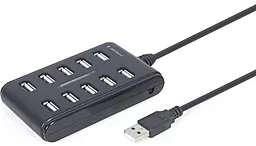 USB-A хаб Gembird 10-in-1 black (UHB-U2P10P-01)