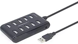 USB хаб Gembird 10-in-1 black (UHB-U2P10P-01) - фото USB хаб Gembird 10-in-1 black (UHB-U2P10P-01)