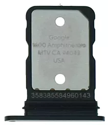 Держатель (лоток) Сим карты Google Pixel 6a Single SIM Original Charcoal