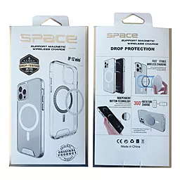 Чехол Space MagSafe Drop Protection для iPhone 12 Pro Max Transparent - миниатюра 2