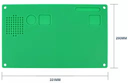Силіконовий термостійкий коврик для пайки Baku 689 зелений