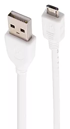 Кабель USB Cablexpert Premium Micro USB Cable 0.5m White (CCP-mUSB2-AMBM-W-0.5M) - миниатюра 3